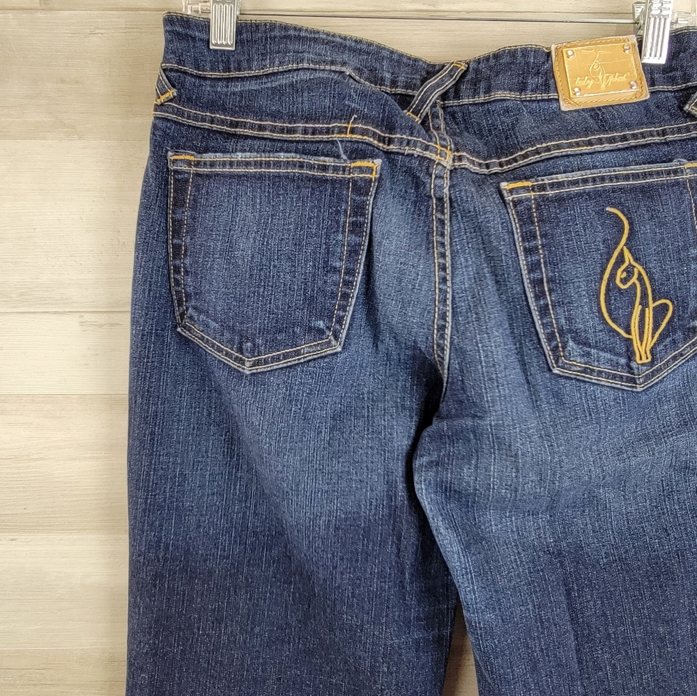 Y2K Baby Phat Authentic Flare Leg Jeans Women's Size 9 USA Made - Picture 9 of 16